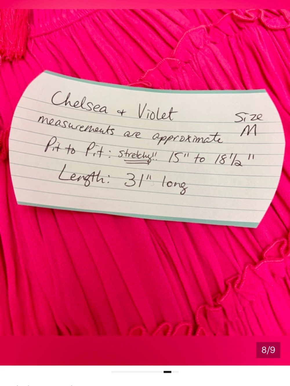 Chelsea & Violet Hot Pink Long-Sleeve Tiered Mini Dress - Picture 4 of 5